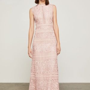 BCBG Max Azria Scrolling Lace Gown